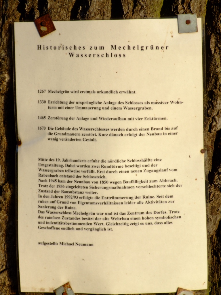 Mechelgruen wasserschlosstext